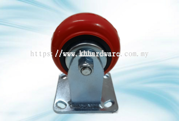 (PU) RIGID CASTERS WITH WHEELS