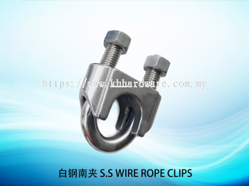 ׸ϼ S.S WIRE ROPE CLIPS