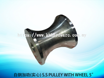 白钢加叻(实心) S.S PULLEY WITH WHEEL 5''