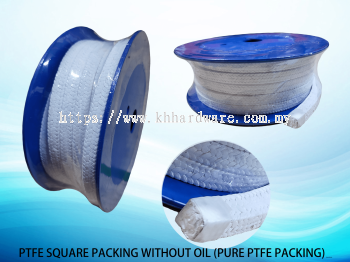 PTFE SQUARE PACKING WITHOUT OIL (PURE PTFE PACKING)