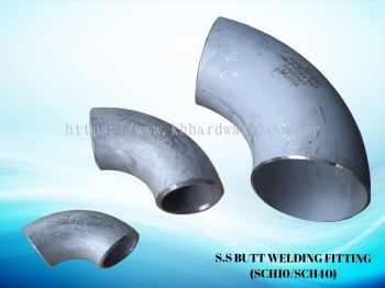 S.S BUTT WELDING FITTING (SCH10/SCH40)