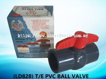 (LD828) T/E PVC BALL VALVE