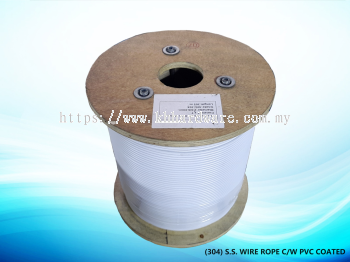 (304) S.S. WIRE ROPE C/W PVC COATED