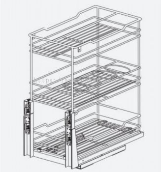 THREE LAYERS FUNCTION PULL OUT BASKET (SOFT CLOSE)