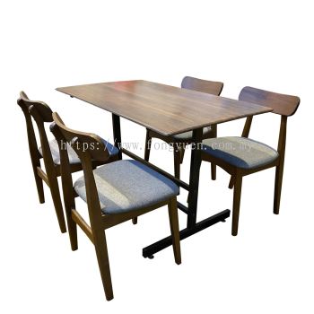 REC12070 Cafe Table With Metal-Leg