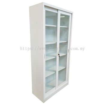 Fullheight Steel Cabinet With Glass Slide Door