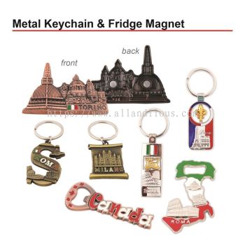 Metal Keychain & Fridge Magnet