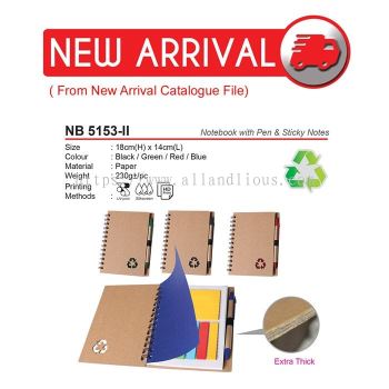 NB 5153-II Notebook with Pen & Sticky Notes