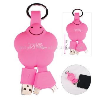 AT 899 2in1 Charging Cable with Keyring