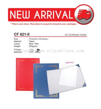 CF 621-II A4 Certificate Holder