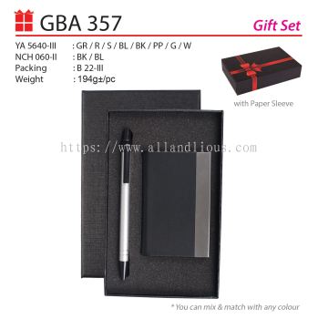 GBA 357 Gift Set