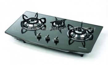 Pensonic 3 Burner Built-In Glass Hob | PGH-413N , PGH413N (Gas Cooker,Gas Stove,Dapur Gas,Cooker Hob)