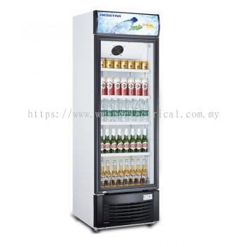 Hesstar 430L Self-Closing Door with Tempered Glass Drink Showcase LED Light for illumination HDS-43GL