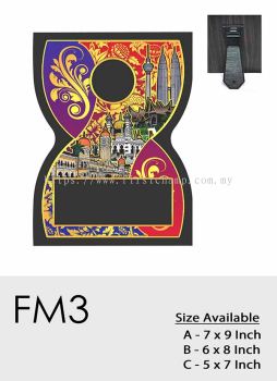 FM3 Exclusive Premium Affordable Wooden Wood Stand Plaque Malaysia