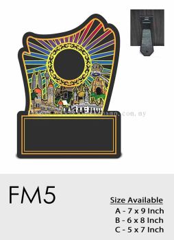 FM5 Exclusive Premium Affordable Wooden Wood Stand Plaque Malaysia