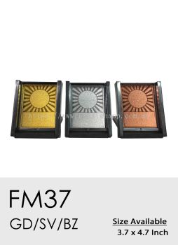 FM37 Exclusive Premium Affordable Plastic Gold Sticker Plaque Box Malaysia