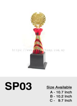 SP03 Special Promotion Exclusive Premium Affordable Plastic Trophy Malaysia