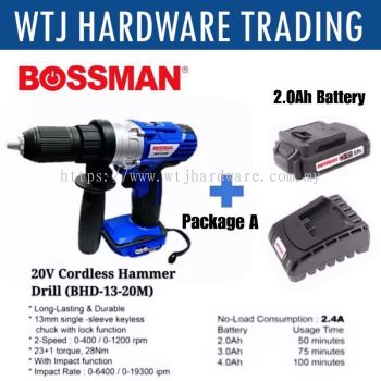 BOSSMAN 20V Cordless Impact Hammer Drill BHD13-20M