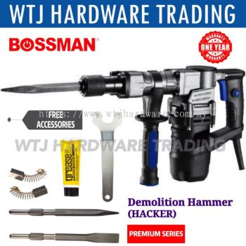 BOSSMAN BDH-118 (1100watt) Demolition Hammer Free accessories