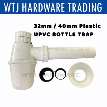 32MM /40MM Plastic UPVC Bottle L Trap