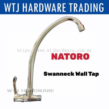 High Quality Steel Swan Neck Wall Tap