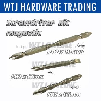 PH2 Magnetic Screwdriver Bit 65mm & 110mm (++) (+-)