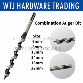 SDS Combination Shank Wood Auger Bit 6mm - 22mm