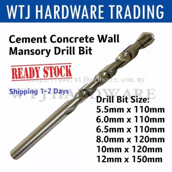 Mansory Concrete Drill Bit 5.5mm - 12.0mm