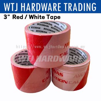 3'' x 50M Caution Tape (Red White Line)