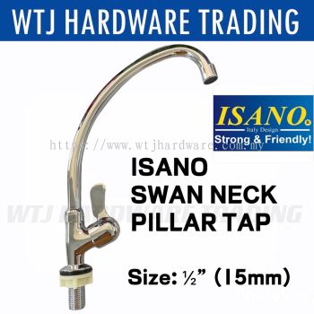 ISANO 1/2" (15mm) Swan Neck Pillar Tap