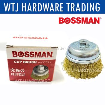 BOSSMAN M10 X 1.50mm Brass Coated Wire Cup Brush