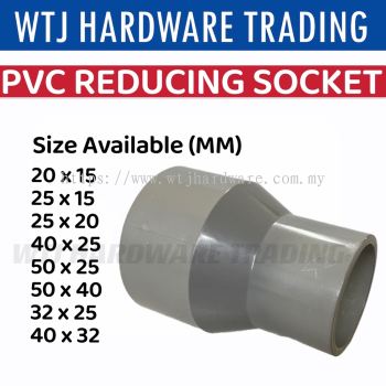PVC Reducing Socket (15mm - 50mm)