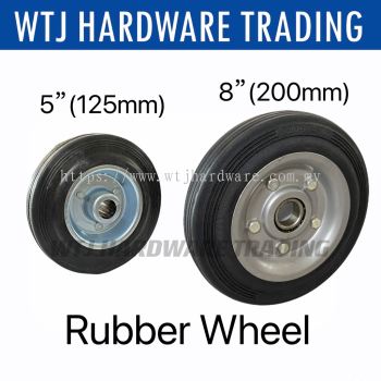 Rubber Wheel 5" (125MM) & 8" (200MM)