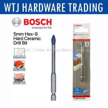 BOSCH Hex-9 Hard Ceramic Drill Bit 5mm