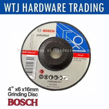 Bosch 4" Metal Grinding Disc 100mm x 6mm x 16mm - (2608600017)