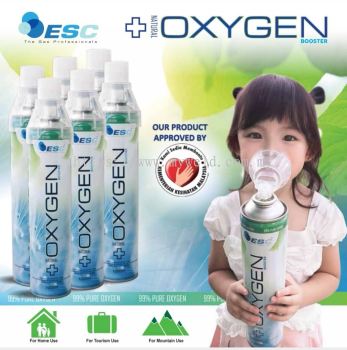 ESC PORTABLE OXYGEN INHALER 1000ML ( 1 BOX X 6 BOTTLE )