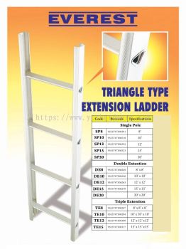 Everest Triangle Type Extension Ladder