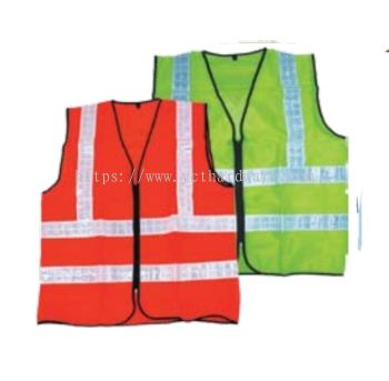 Thin  Safety Vest Coat (PVC White Reflective)