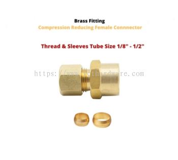 Brass Compression Female Connector