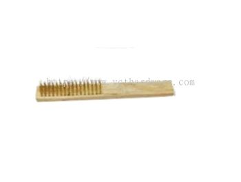 Wood Handle Brass Wire Brush