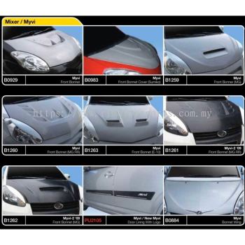 Perodua Myvi Front Bonnet Hood Bonet Wing Lip Spoiler Guard Door Moulding Cladding 2005 2006 2007 2008 2008 2010