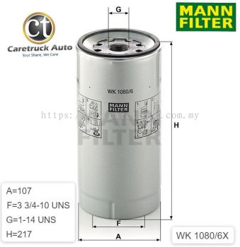 MERCEDES ACTROS FUEL AND WATER SEPARATOR ( BIODIESEL ) , WK 1080/6 x