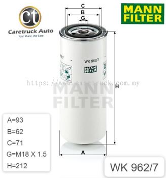 VOLVO FM V1 FUEL FILTER, WK 962/7