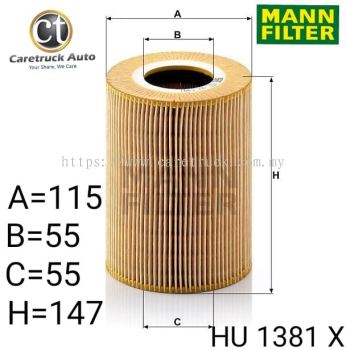 MAN 18.410 OIL FILTER, HU 1381 x