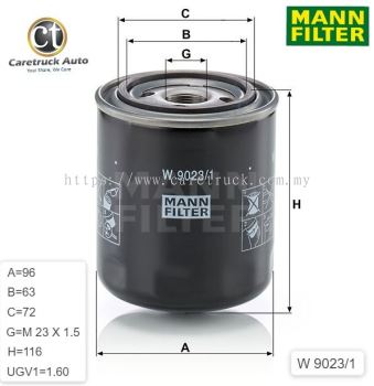 SCANIA GEARBOX OIL FILTER, W 9023/1