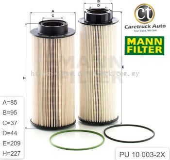 SCANIA R400, G400 FUEL FILTER SET, PU 10 003-2 x