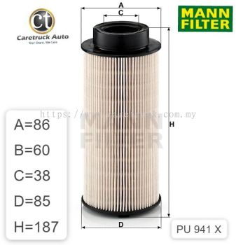 SCANIA R SERIES FUEL FILTER, PU 941 x