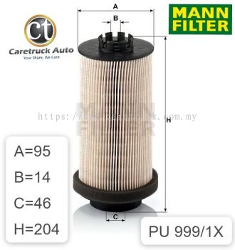 MERCEDES ACTROS FUEL FILTER, PU 999/1 x