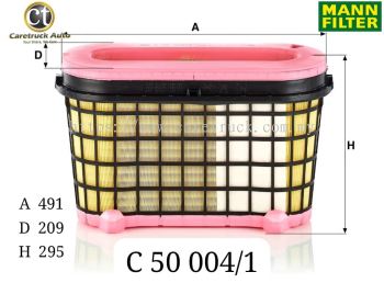 MERCEDES ACTROS II (MP5) AIR FILTER, C 50 004/1