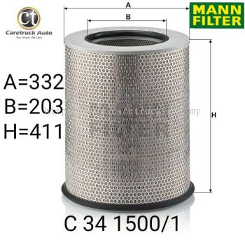 MANN-FILTER FOR VOLVO FH V2 AIR FILTER, C 34 1500/1